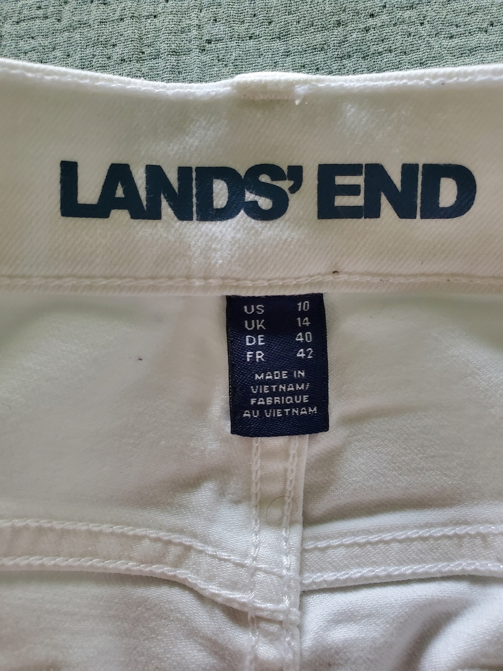 Lands' End White Boyfriend Jeans - Picture 2 of 9